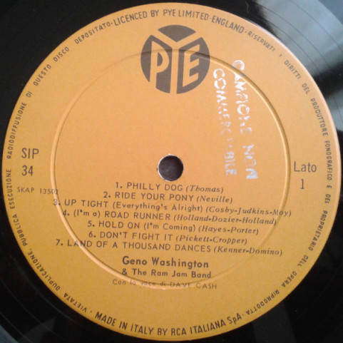 Geno Washington & The Ram Jam Band - Geno Washington & The Ram Jam Band (1966) [1LP]