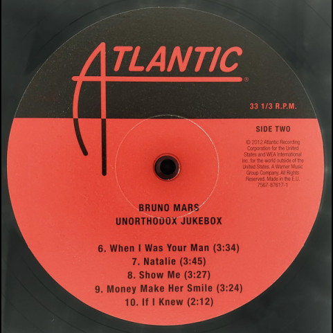 Bruno Mars - Unorthodox Jukebox (2012) [1LP]