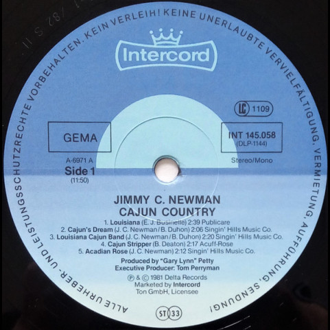 Jimmy C. Newman - Cajun Country (1981) [1LP]