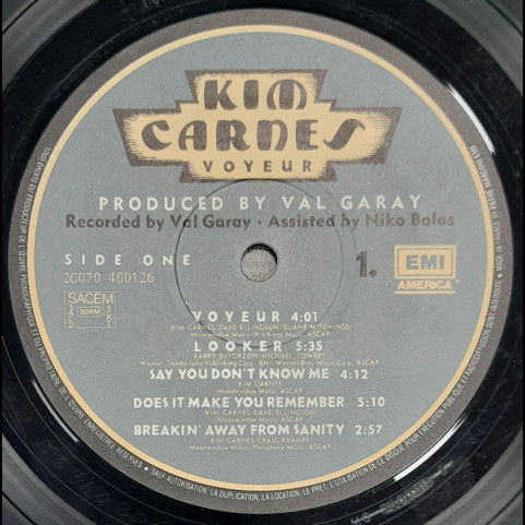 Kim Carnes - Voyeur (1982) [1LP]