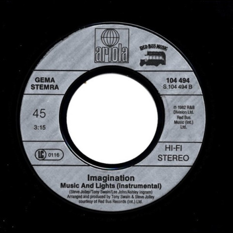 Imagination - Music And Lights (1982) [7"]