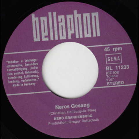 Nero Brandenburg - Dingeling (Live) (1972) [7"]