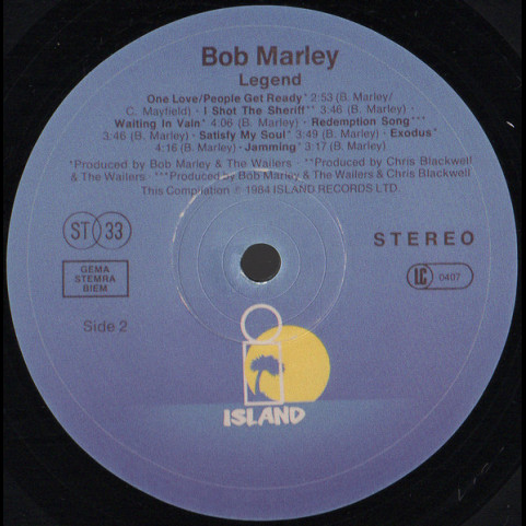 Bob Marley & The Wailers - Legend - The Best Of Bob Marley And The Wailers (2015) [1LP] 180g