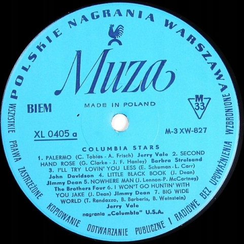 Various - Columbia Stars !!! (1967) [1LP]