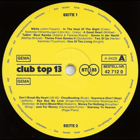 Various - 16 Top Hits - Aus Den Hitparaden Januar / Februar '86 (1985) [1LP]