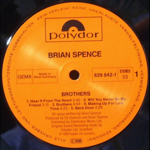 Brian Spence - Brothers (1986) [1LP]