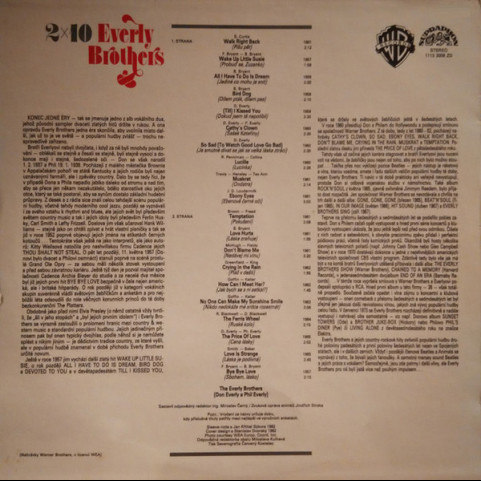 Everly Brothers - 2x10 Everly Brothers (1982) [1LP]