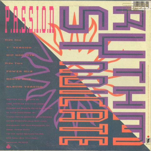 Rythm Syndicate (2) - P.A.S.S.I.O.N. (1991) [12"]