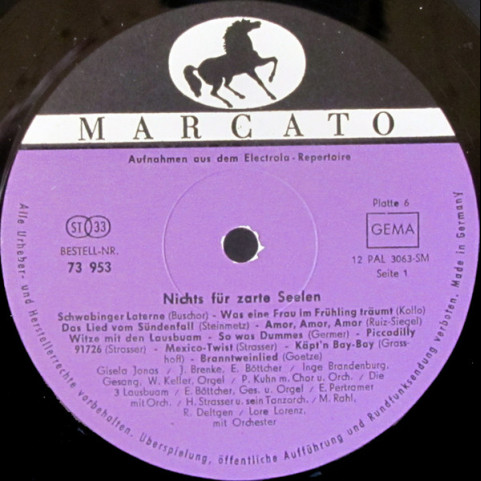 Various - Nichts Für Zarte Seelen (1966) [1LP]