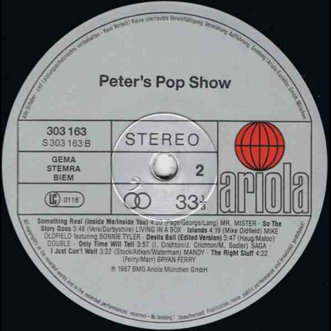 Various - Peter's Pop-Show (1987) [2LP]