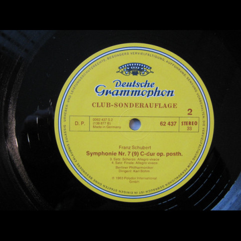 Franz Schubert, Berliner Philharmoniker, Karl Böhm - Symphonie Nr.7 (9) Op. Posth. (1973) [1LP]
