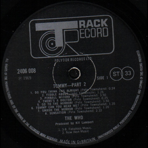 Who, The - Tommy - Part 2 (1972) [1LP]