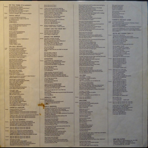 Who, The - Tommy - Part 2 (1972) [1LP]
