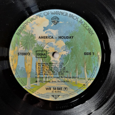America (2) - Holiday (1976) [1LP]
