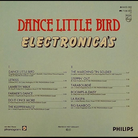 De Electronica's - Dance Little Bird (1981) [1LP]