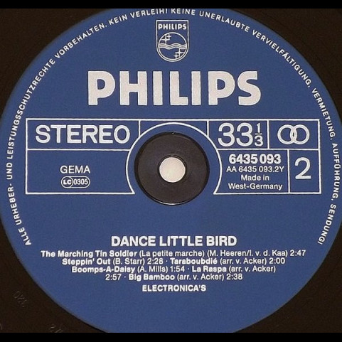 De Electronica's - Dance Little Bird (1981) [1LP]