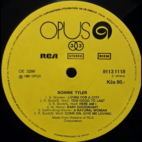 Bonnie Tyler - Diamond Cut (1981) [1LP]