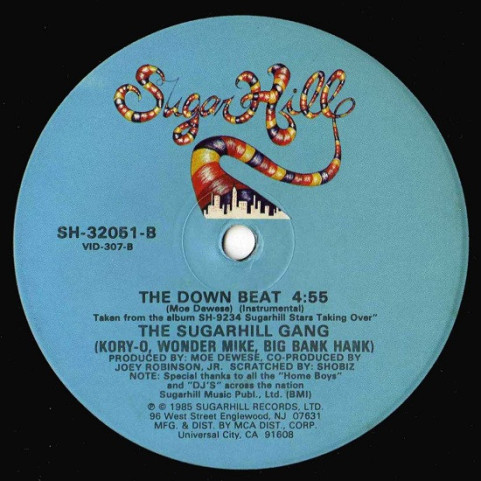 Sugarhill Gang - The Down Beat (1985) [12"]