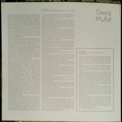 Georg Muffat, La Petite Bande - Concerti & Suiten [1LP]