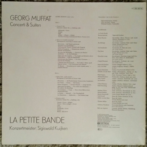 Georg Muffat, La Petite Bande - Concerti & Suiten [1LP]
