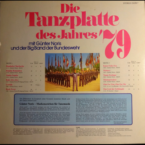Günter Noris Und Die Big Band Der Bundeswehr - Die Tanzplatte Des Jahres '79 (1979) [1LP]