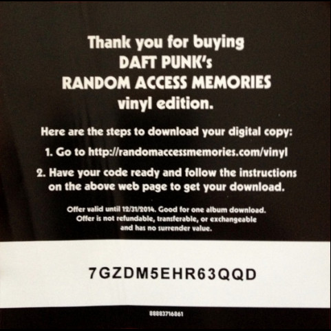 Daft Punk - Random Access Memories (2013) [2LP] 180g