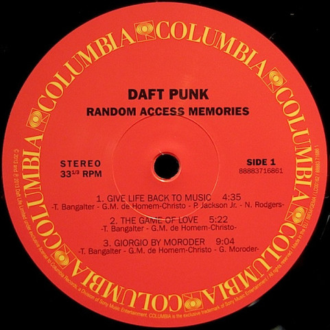 Daft Punk - Random Access Memories (2013) [2LP] 180g