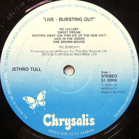 Jethro Tull - Live - Bursting Out (1978) [2LP]