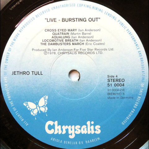 Jethro Tull - Live - Bursting Out (1978) [2LP]