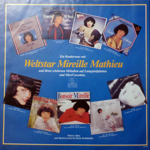 Mireille Mathieu - Welterfolge Aus Paris (1985) [1LP]