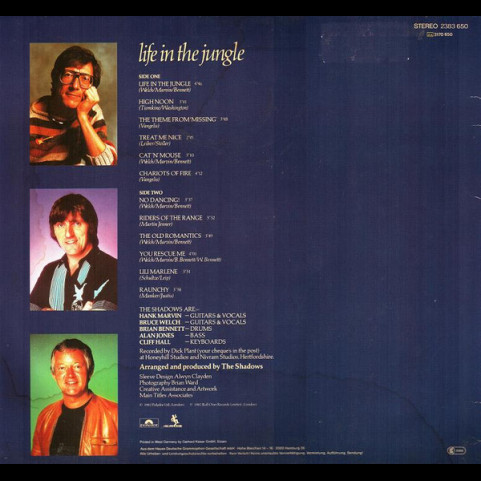 Shadows, The - Life In The Jungle (1982) [1LP]