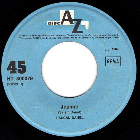 Pascal Danel - Kilimandjaro (1967) [7"]