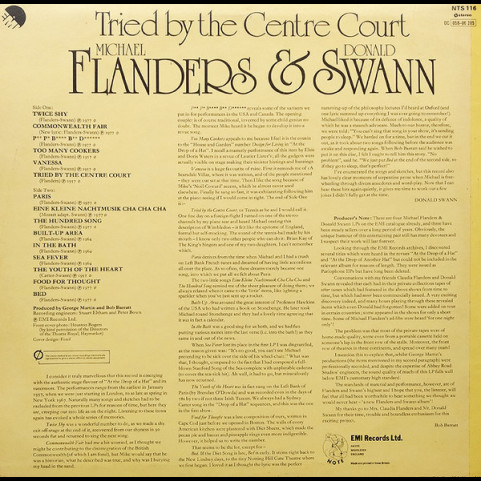 Flanders & Swann - Tried By The Centre Court (1977) [1LP]