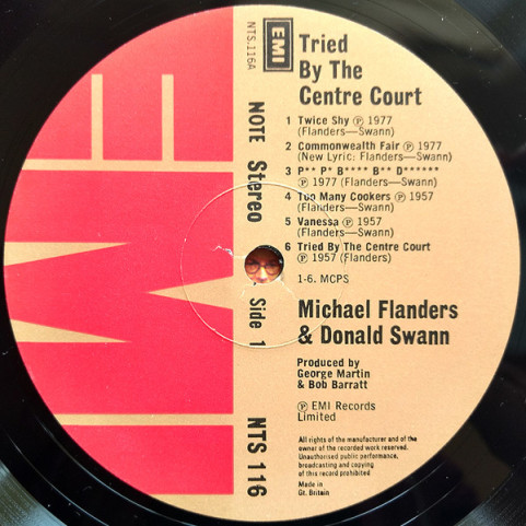 Flanders & Swann - Tried By The Centre Court (1977) [1LP]