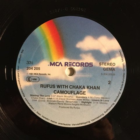 Rufus & Chaka Khan - Camouflage (1981) [1LP]