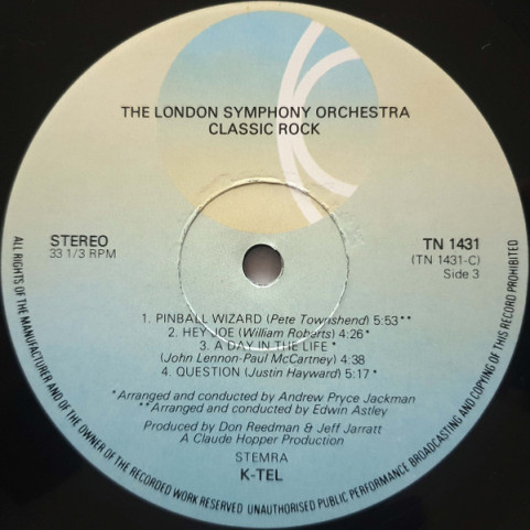 London Symphony Orchestra - Classic Rock (1979) [2LP]