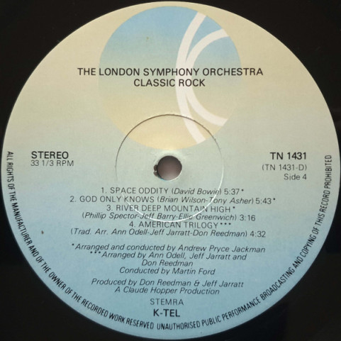 London Symphony Orchestra - Classic Rock (1979) [2LP]