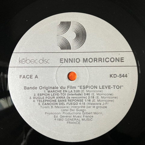 Ennio Morricone - Espion Lève-Toi (1982) [1LP]