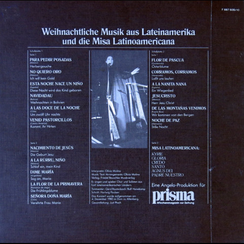 Olivia Molina - Gloria – Weihnachtliche Musik Aus Lateinamerika Und Die Misa Latinoamericana [2LP]