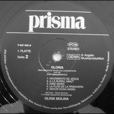 Olivia Molina - Gloria – Weihnachtliche Musik Aus Lateinamerika Und Die Misa Latinoamericana [2LP]