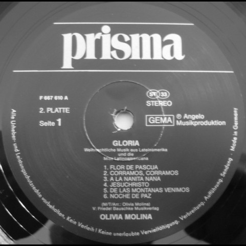 Olivia Molina - Gloria – Weihnachtliche Musik Aus Lateinamerika Und Die Misa Latinoamericana [2LP]