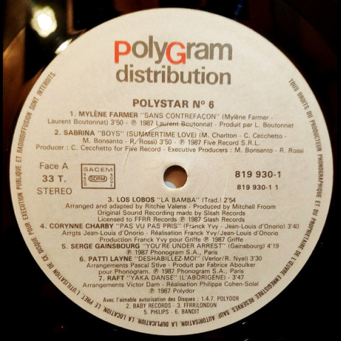 Various - Polystar 6 (1987) [1LP]