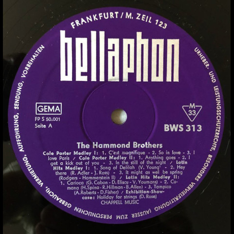 Hammond Brothers, The - The Hammond Brothers (1966) [1LP]