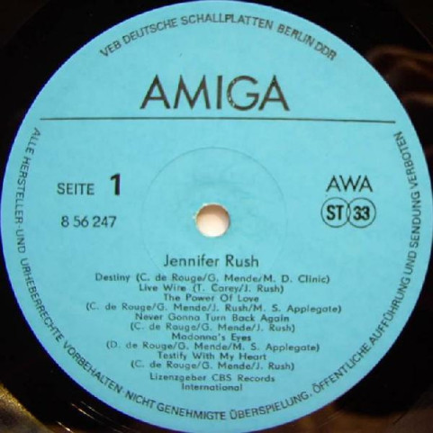 Jennifer Rush - Jennifer Rush (1987) [1LP]