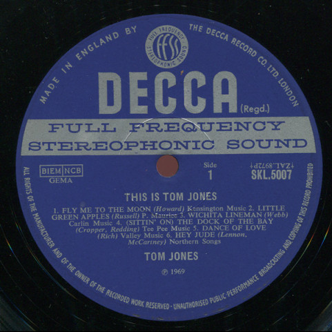 Tom Jones - This Is Tom Jones (1969) [1LP]