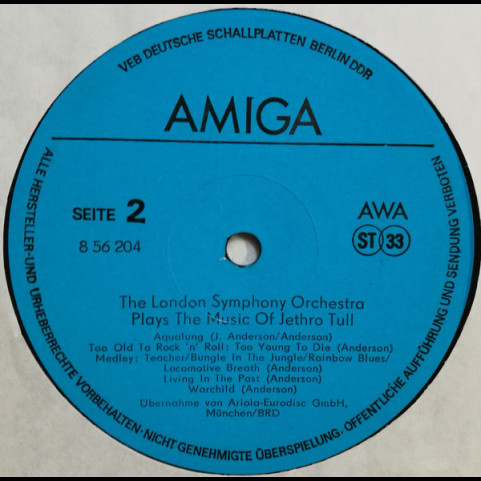 London Symphony Orchestra Featuring Ian Anderson - The London Symphony Orchestra Plays The Music Of Jethro Tull Featuring Ian Anderson (A Classic Case) (1987) [1LP]