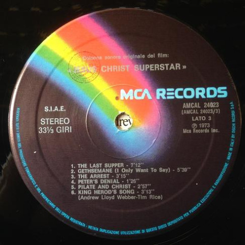 Andrew Lloyd Webber And Tim Rice - Jesus Christ Superstar (The Original Motion Picture Sound Track Album) (1975) [2LP]