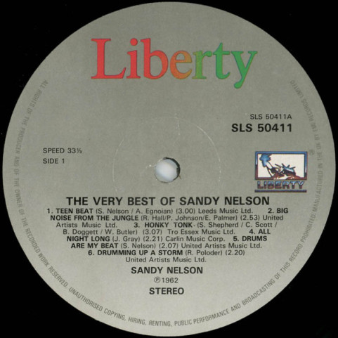 Sandy Nelson - The Very Best Of Sandy Nelson [1LP]