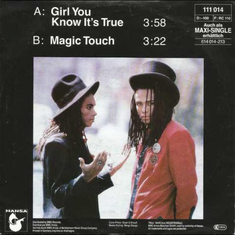 Milli Vanilli - Girl You Know It's True (1988) [7"]