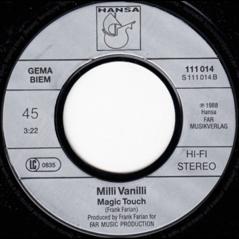 Milli Vanilli - Girl You Know It's True (1988) [7"]
